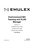 OneCommand NIC Teaming and VLAN Manager