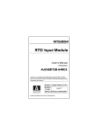 RTD Input Module User`s Manual (Hardware)