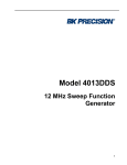 Model 4013DDS User Manual