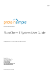 FluorChem E System User Guide