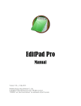 EditPad Pro manual in PDF format