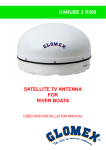 DANUBE 2 R500 SATELLITE TV ANTENNA FOR RIVER BOATS