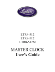 MASTER CLOCK User`s Guide - Buffalo Time Clock, Inc.