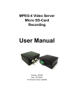 MPEG-4 Video Server Micro SD