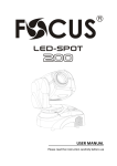 Led Spot 200 User Manual
