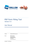 PDF Form Filling Tool, User Manual