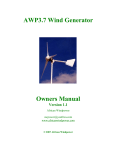AWP3.7 Wind Generator Owners Manual
