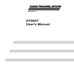 DT9837 User`s Manual