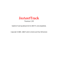 InstantTrack 1.50 user manual (PDF format, 72 pages)