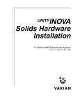 UNITY INOVA Solids Hardware Installation