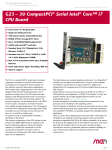 G23 – 3U CompactPCI® Serial Intel® Core™ i7 CPU Board