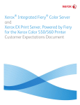 Xerox Integrated Fiery Color Server and Xerox EX Print Server