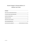 Scanner Wedge for Windows Mobile v2.0 Software User Guide