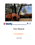 E-Verify Employer User Manual - Contractors Association of Will and