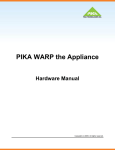 PIKA WARP the Appliance Hardware Manual
