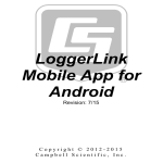 LoggerLink Mobile App for Android Manual