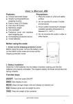 User`s Manual JKD Features: Precautions: Before using the scale