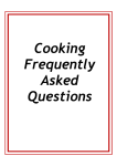 Cooking FAQ`s