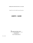 User`s Manual for Gemini Model 501-A and 501