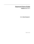 Desmond Users Guide - Gemini Computing Cluster