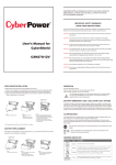 User manual - CyberPower