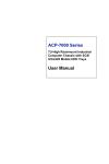 ACP-7000 Series User Manual