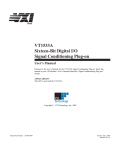 VT1533A Sixteen-Bit Digital I/O Signal