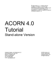 ACORN 4 Tutorial