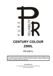 PR Century Color User Manual