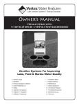 Owner`s Manual - Vertex Water Features