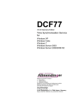 DCF77 User Manual - Service, Support