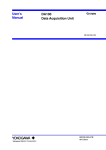 DA100 Data Acquisition Unit User`s Manual