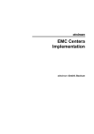 EMC Centera Implementation