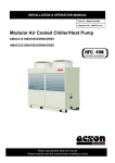 Modular Air Cooled Chiller/Heat Pump AMAC210 DM5/DS5/DRM5