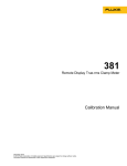 Fluke 381 (12-10) Calibration Manual