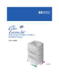 to HP Color LaserJet 8550 printer user Manual