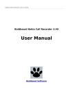 Boldbeast Nokia Call Recorder 3.40 User Manual