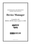 DEVA Device Manager User Manual