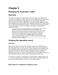 Chapter 4: Managing the Archivists` Toolkit