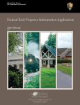 Federal Real Property Information Application User Manual