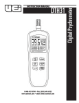 UEi DTH31 Digital Psychrometer Manual