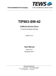 User Manual - TEWS TECHNOLOGIES