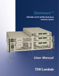Genesys™ IEEE User Manual 1U - TDK