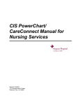 CIS PowerChart/ CareConnect Manual for Nursing Services