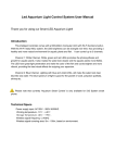 Led Aquarium Light Control System User Manual