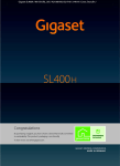 Gigaset SL400H User Guide