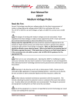 User Manual for 15KVP Medium Voltage Probe