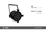 PAR64 CX-1 RGBW LED PAR user manual