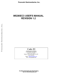M5206EC3 USER`S MANUAL REVISION 1.2 Cadre III