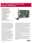 F14 &ndash; 3U CompactPCI&reg;/Express Intel&reg; Pentium&reg; M CPU Board